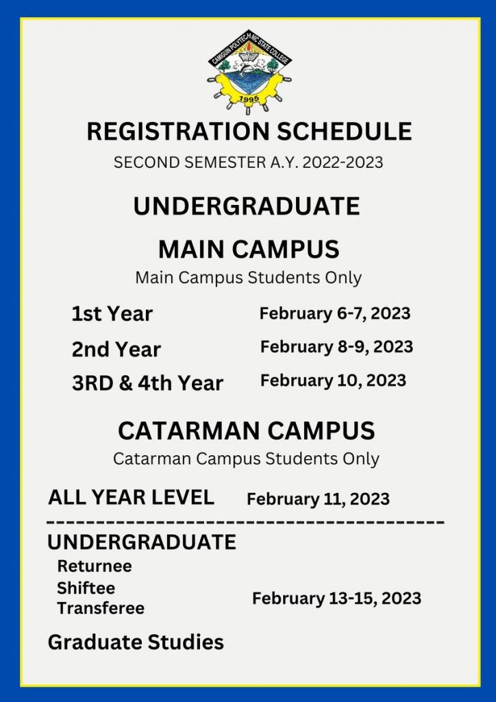 REGISTRATION-SCHEDULE-FOR-SECOND-SEMESTER-A.Y.-2022-2023