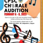 CPSC CHORALE AUDITION